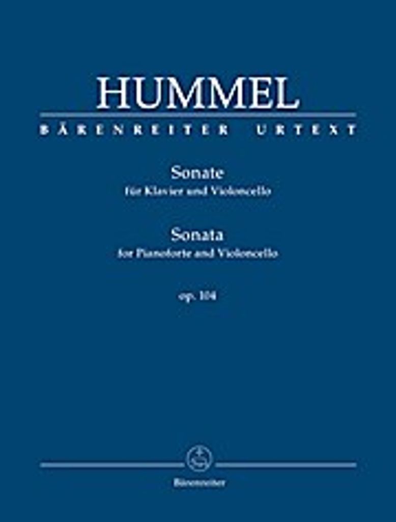 Hummel, J: Sonate für Klavier und Violoncello op. 104