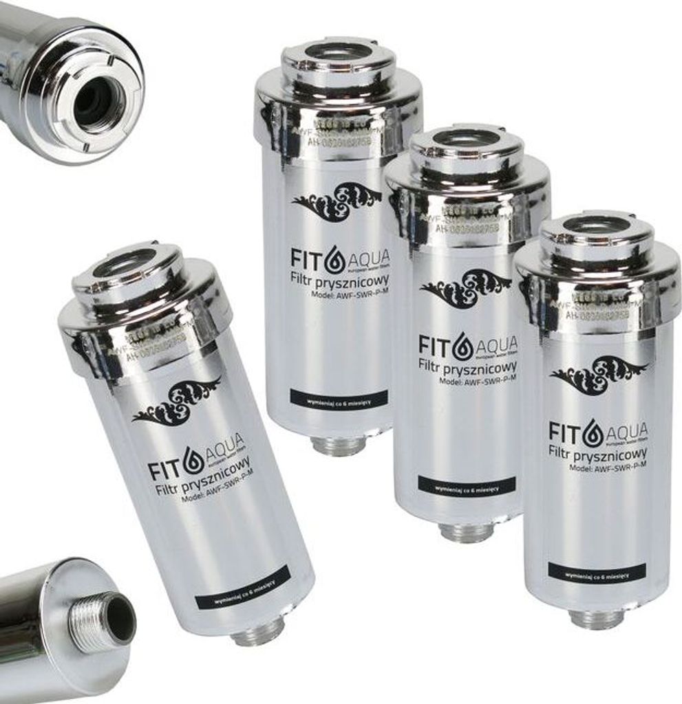 QWORK Duschfilter Ersatzpatronen - 4 Stück 20-stufige Filterpatronen | Universal Wasserenthärter Für Dusche