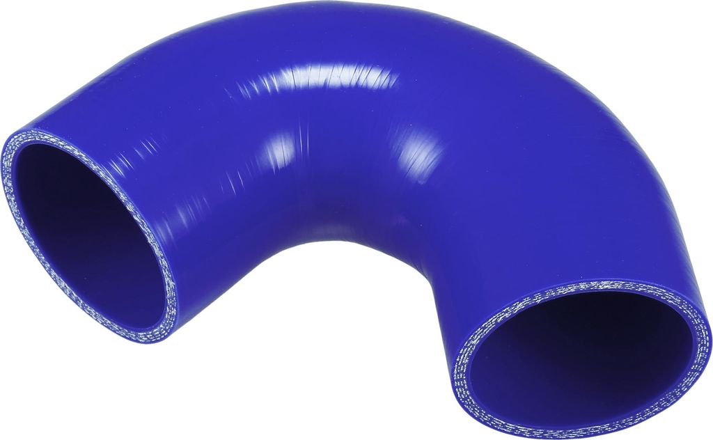 1 Stück 63mm 2,48" ID 90mm 3,54" Länge 135 Grad blau Autosilikonschlauch Kühlmittelschlauch Universal