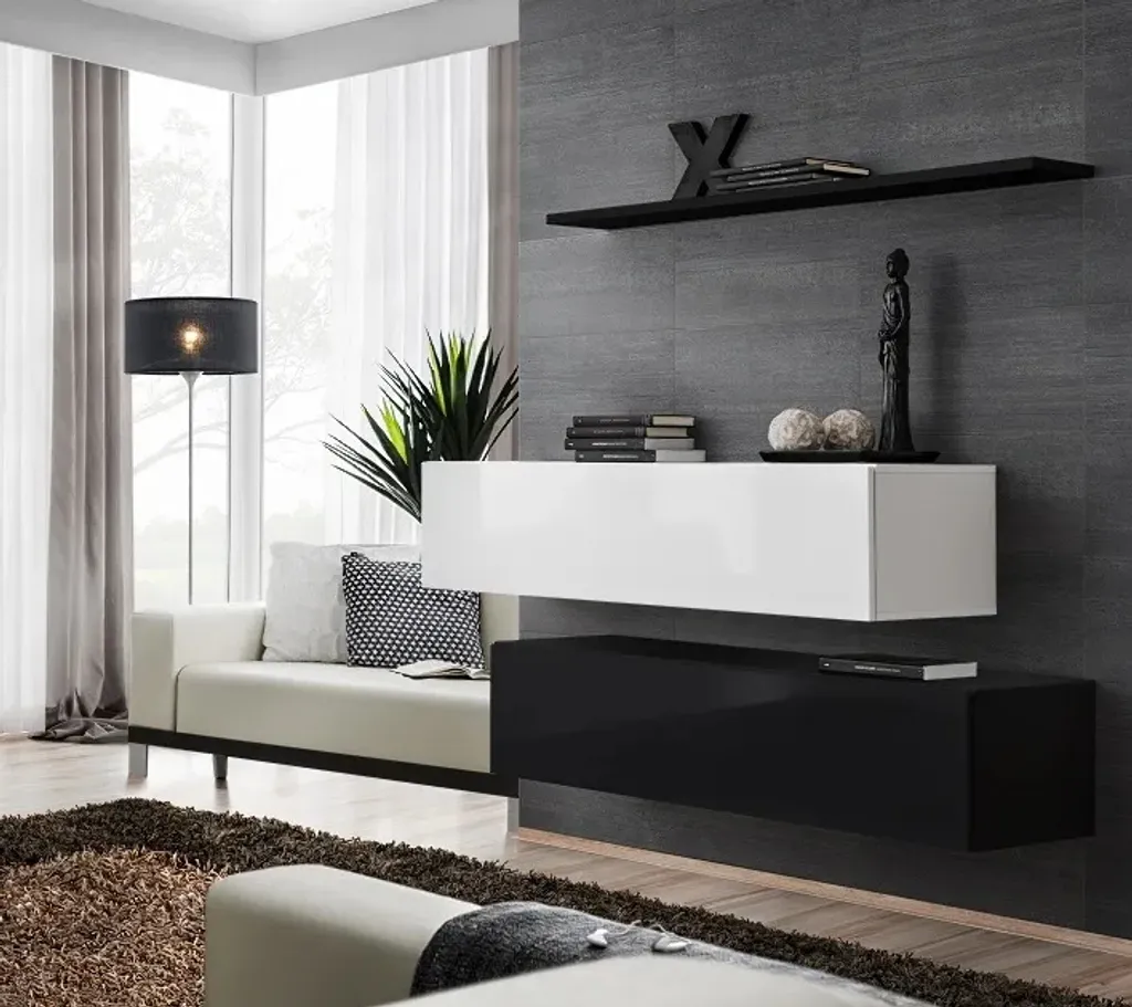 Ensemble d'armoires RIONATA 2 pour optimiser le rangement salon