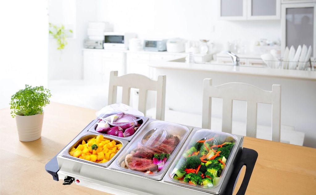 Ohřívač potravin Steinborg z nerezové oceli | 4 nádoby na Obrázek produktu 7