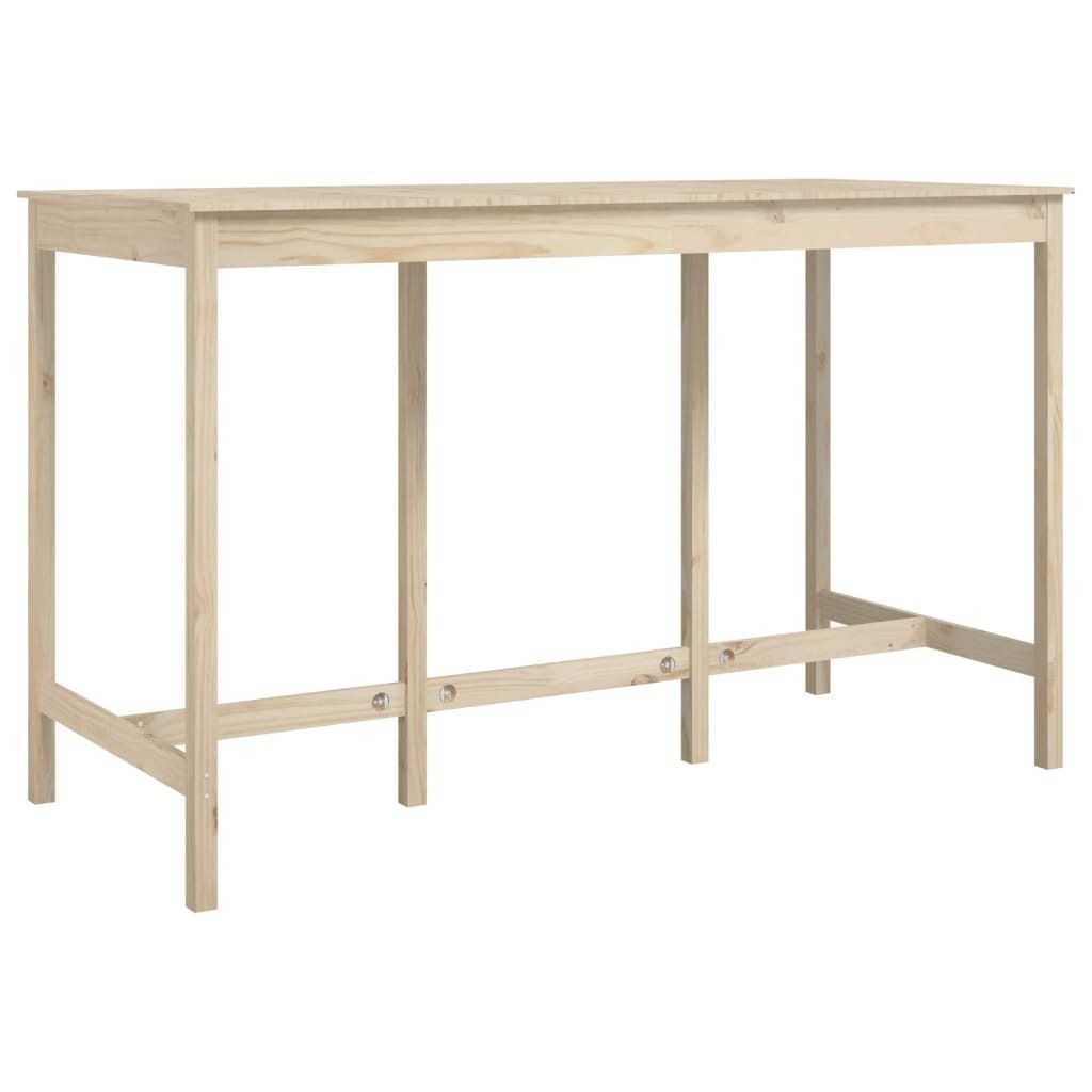 vidaXL Stół barowy 180x80x110 cm lite drewno sosnowe Zdjęcie produktu 