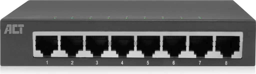 Commutateur Réseau Gigabit 8 Ports 10/100/1000 Mbps - Boîtier Métal Robuste