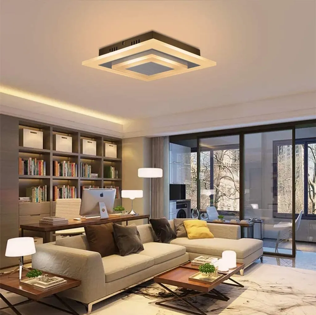 ZMH Plafoniera LED Professionale 23W 30cm - Luce Soggiorno Alta Qualità - 6
