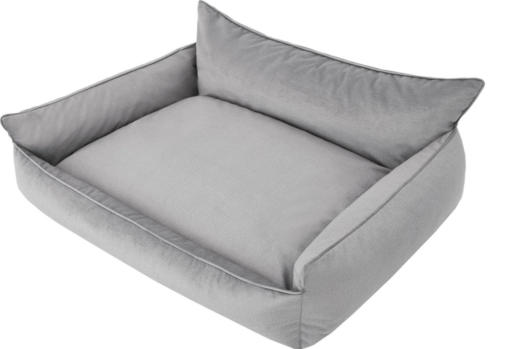 Hundebett "Joker" - 105x80cm - bequemes Hundekissen mit erhöhtem Rücken & abnehmbarem Bezug | Fancy-Stoff | pillowprim