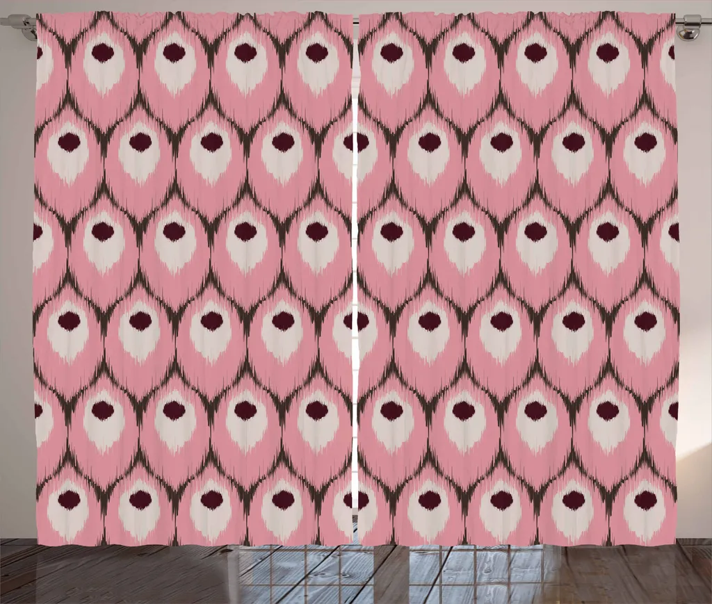 ABAKUHAUS Tenda Ikat Sud-Est Asiatico Rosa Lilla 280x175cm per Camera