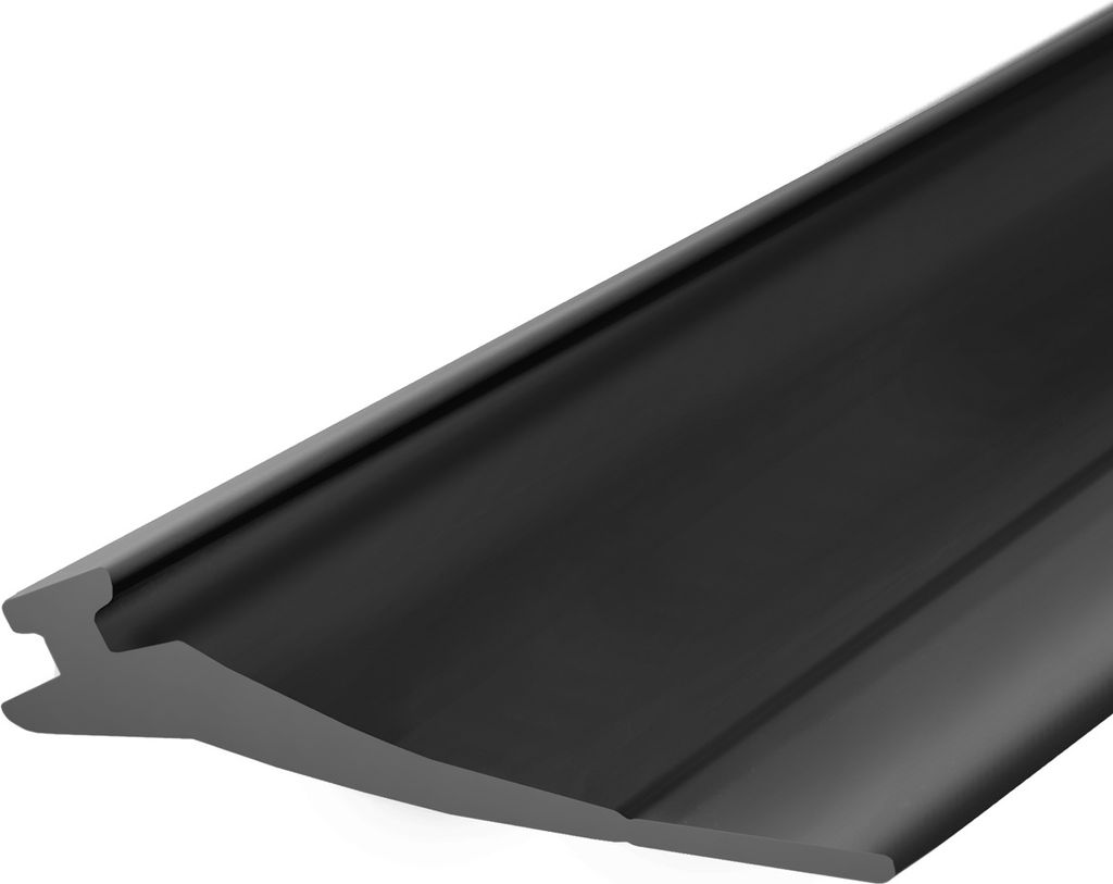 STEIGNER Garagentor Dichtung Bodenabdichtung aus PVC, 4 m, 52 mm x 2 mm, SBD03