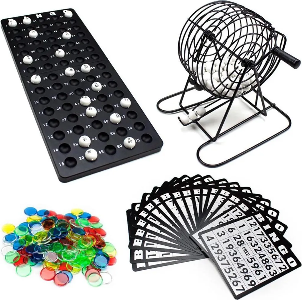 Coffret de loto traditionnel : bingo de luxe avec accessoires complets