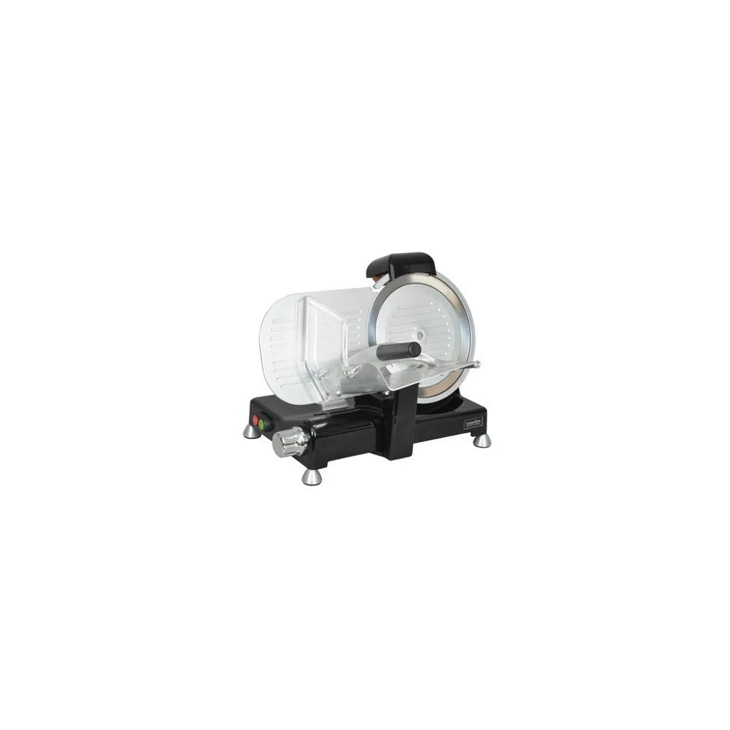 Trancheur avec Lame 25cm et Aiguiseur Intégré 140W Kitchen Chef Coupe 15mm
