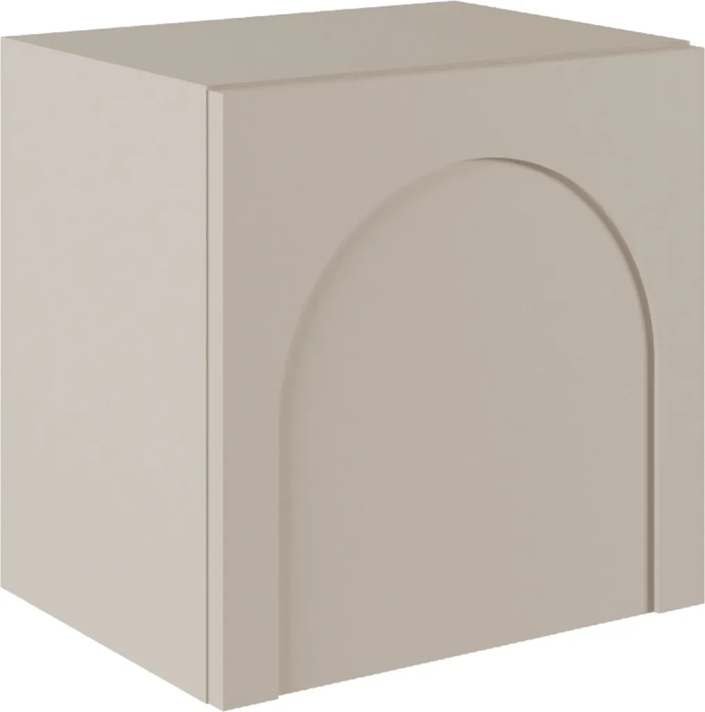 Table de chevet Arkadia grise 50 cm, meuble de chambre design original