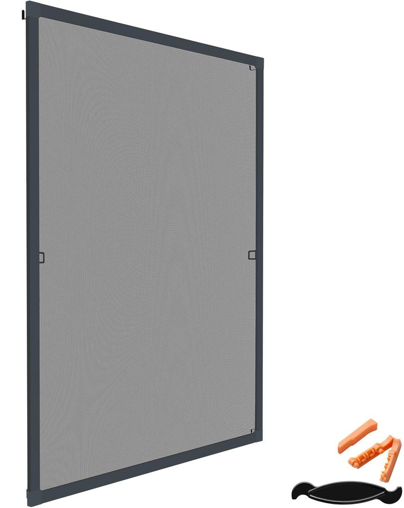 tectake® Fliegengitter mit Aluminiumrahmen für Fenster ohne Produktbild 