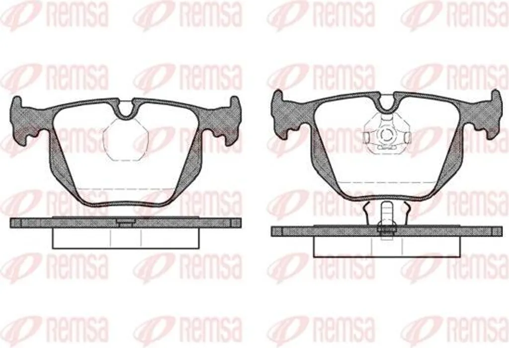 Plaquettes de frein haute performance REMSA 0381.00 OE 34211160685 BMW