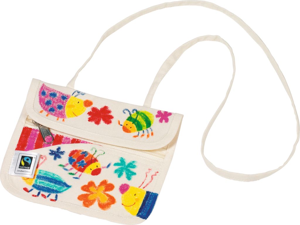 Goki Neck pouch, Fair Trade, Dětský, Bílá, 150 mm, 120 mm, Obrázek produktu 