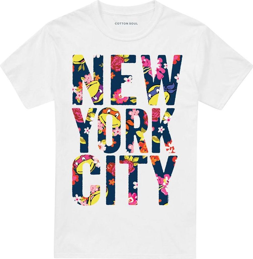 Teenage Mutant Ninja Turtles - "New York City" T-Shirt für Herren/Damen Uni TV23084 (S) (Weiß)