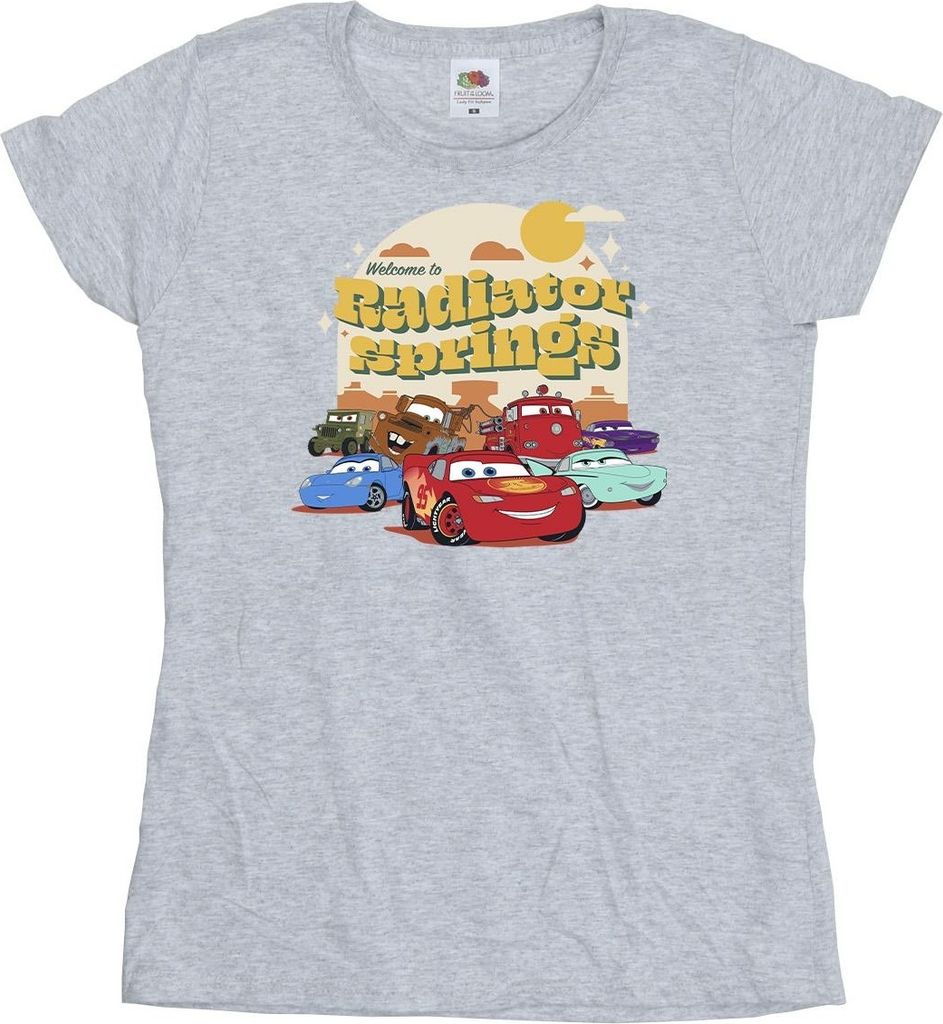 Disney - "Cars Radiator Springs" T-Shirt für Damen BI14028 (S) (Grau)