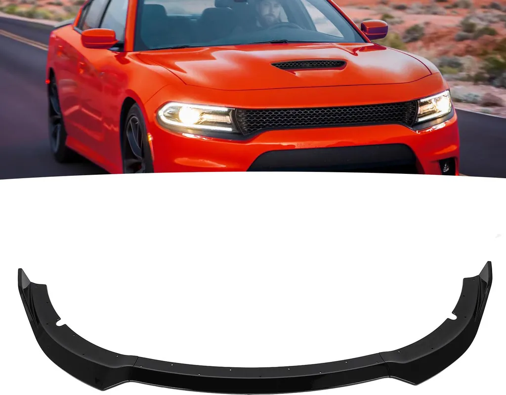 Amélioration Stabilité et Look Sportif Kit Spoiler Avant Noir pour GT