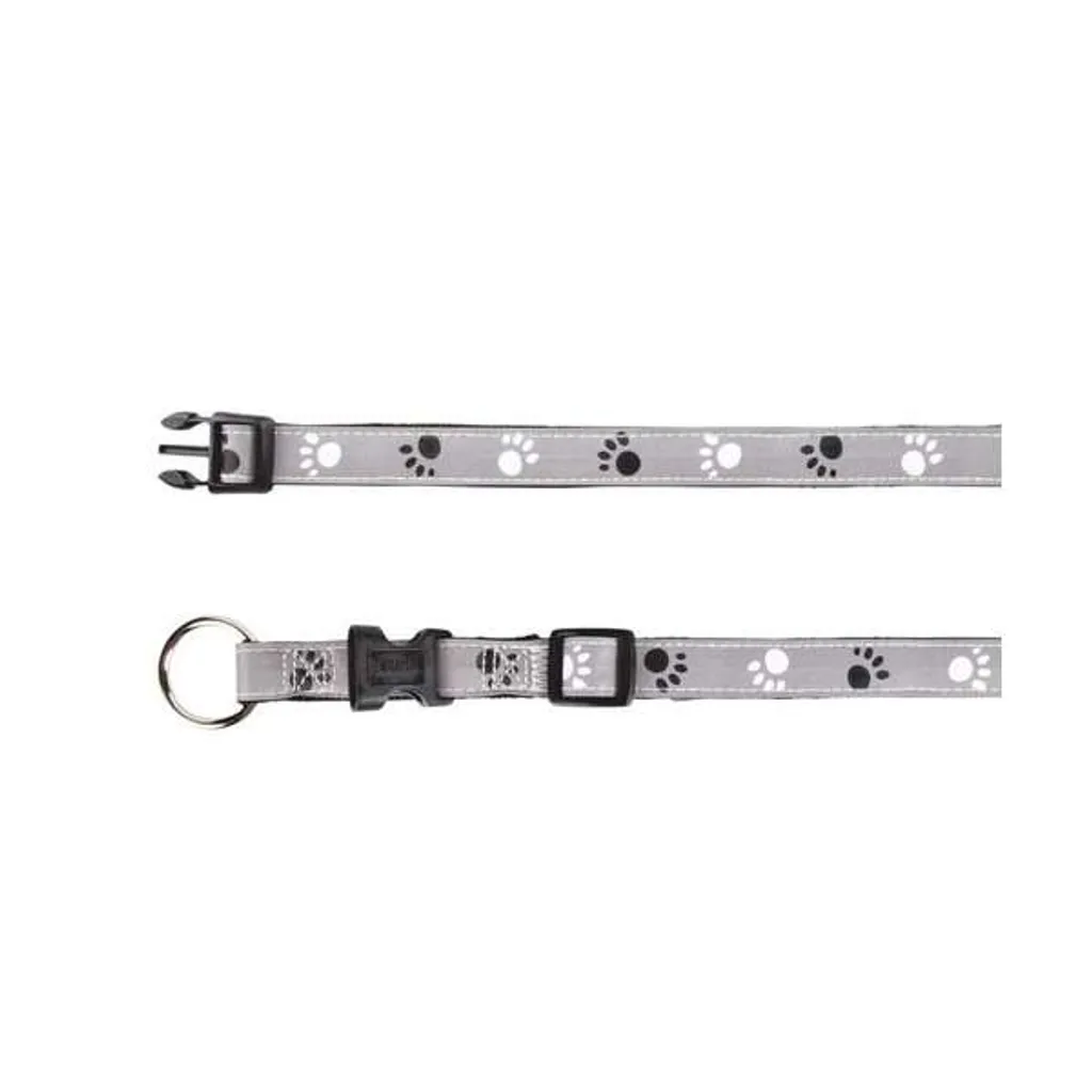 Collare Trixie Silver Reflect: Stile e Sicurezza per Cani Mini XS-S