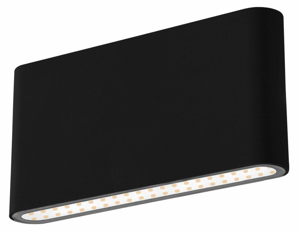 CENTURY Fassaden-LED FORMA schwarz doppelseitig 12W 230V 3000K 820Lm 120d 175x90mm IP54 CEN FRMN-129030