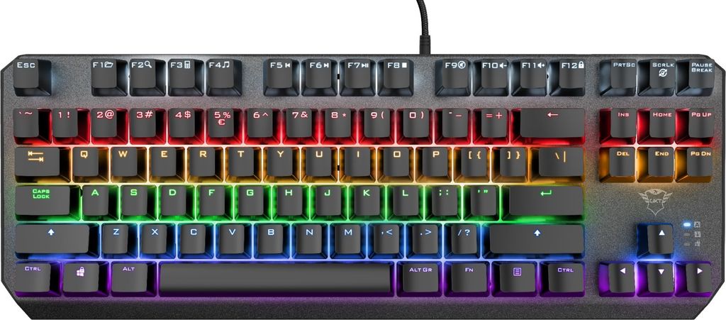TRUST GXT 834 Callaz TKL Mechanische beleuchtete Tastatur US