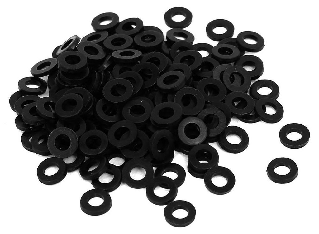 200 Stück Gummiringe M3, 6 mm Außendurchmesser, 3 mm Innendurchmesser, 1 mm Dicke, für Wasserschläuche und Wasserhähne.
