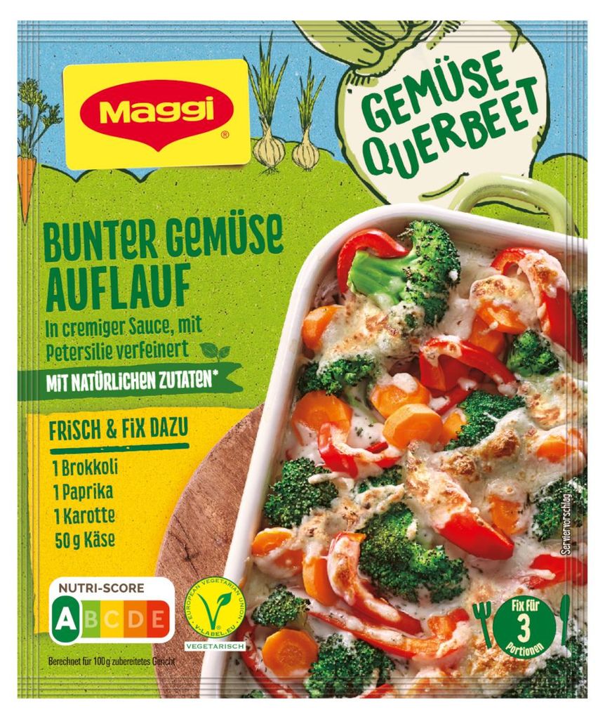 Maggi Fix Gemüse Querbeet für bunten Gemüse Auflauf Packung Produktbild 