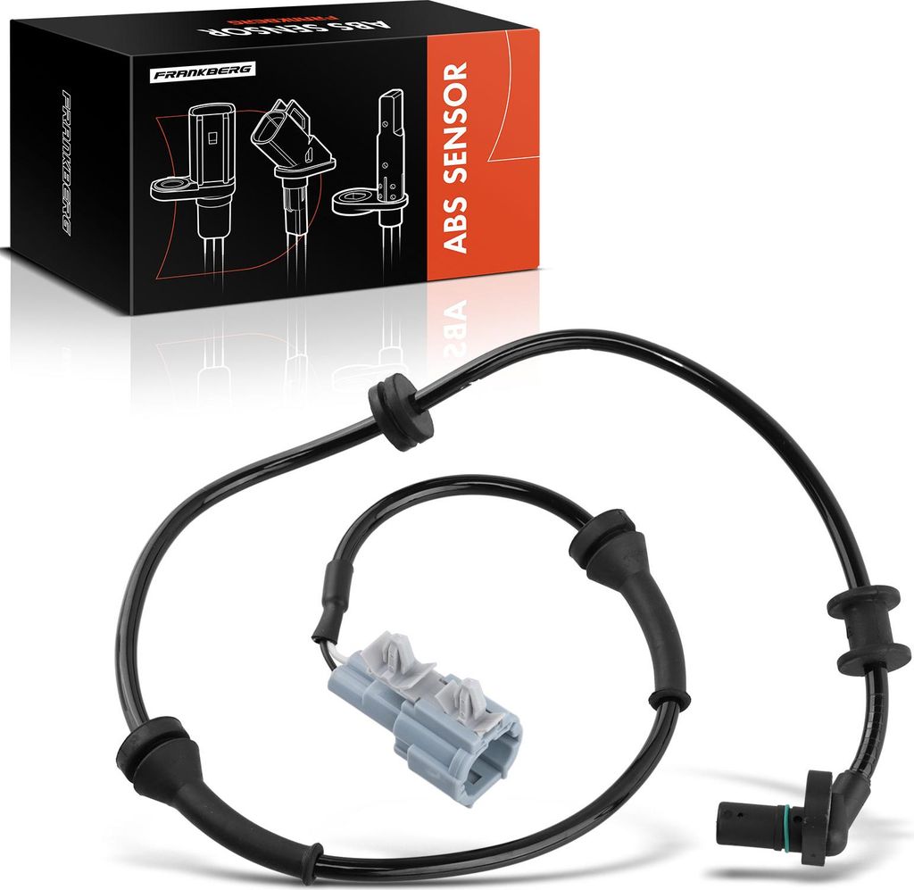 Frankberg 1x ABS Sensor Vorderachse beidseitig für Nissan NP300 Navara Pathfinder III 2.5L 4.0L Bj ab 2005