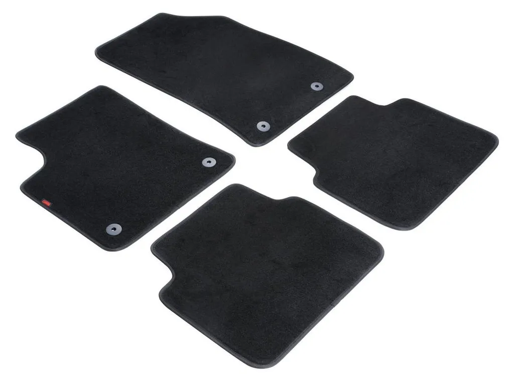 Jeu de tapis de voiture sur mesure en moquette noire Opel Crossland X