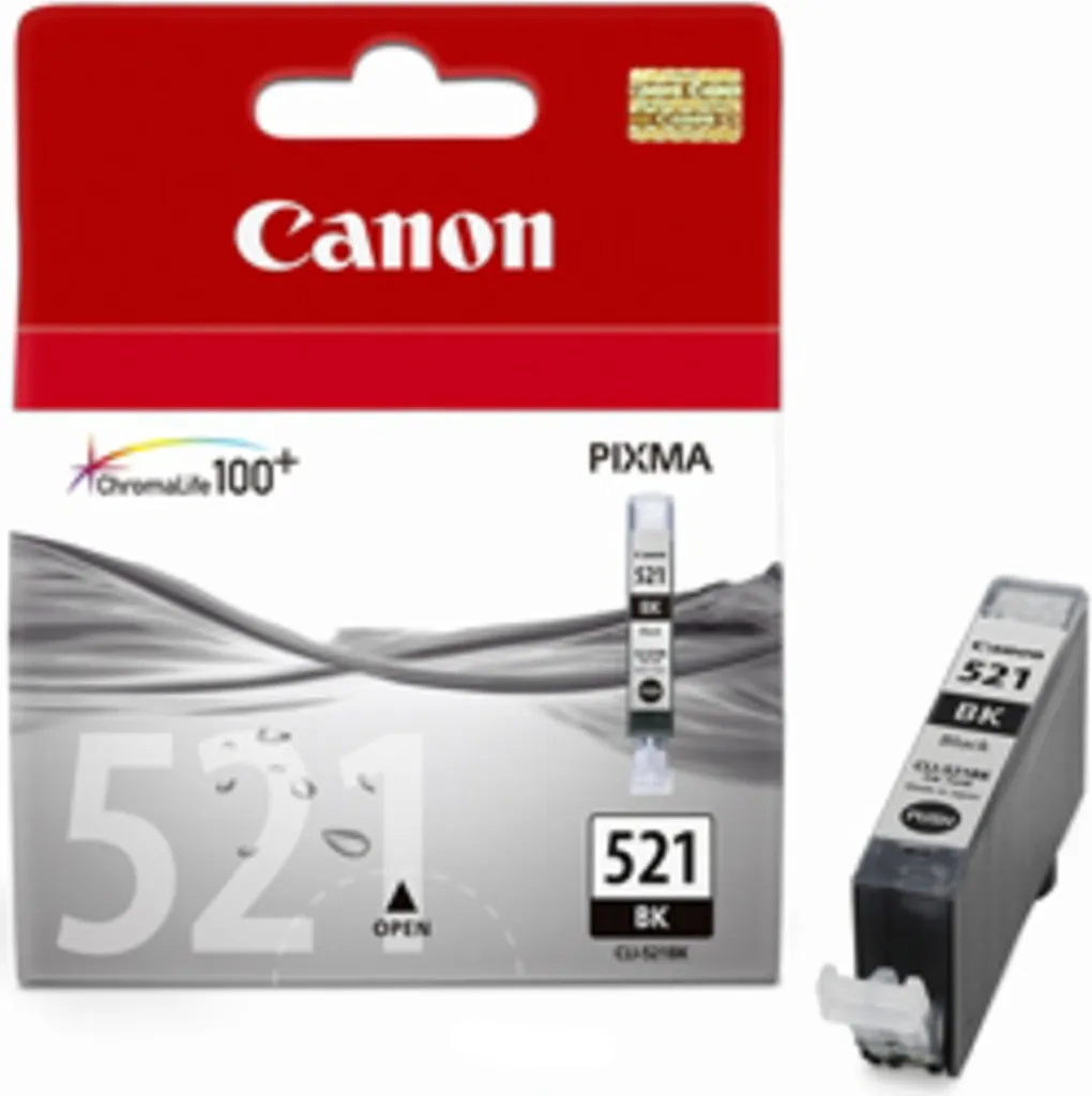 Canon CLI-521 BK Originale - Inchiostro Nero per Foto Brillanti - 12
