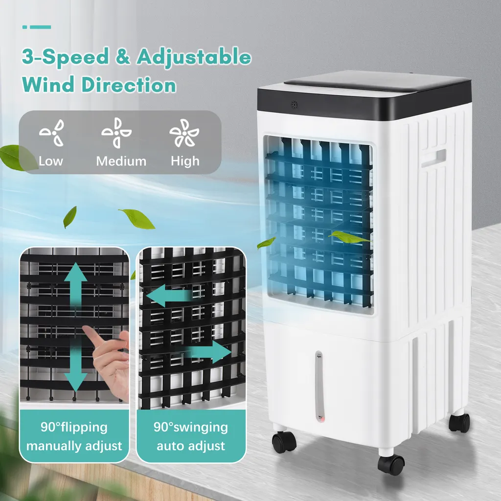 Ventilateur climatiseur programmable 7,5H avec télécommande longue portée