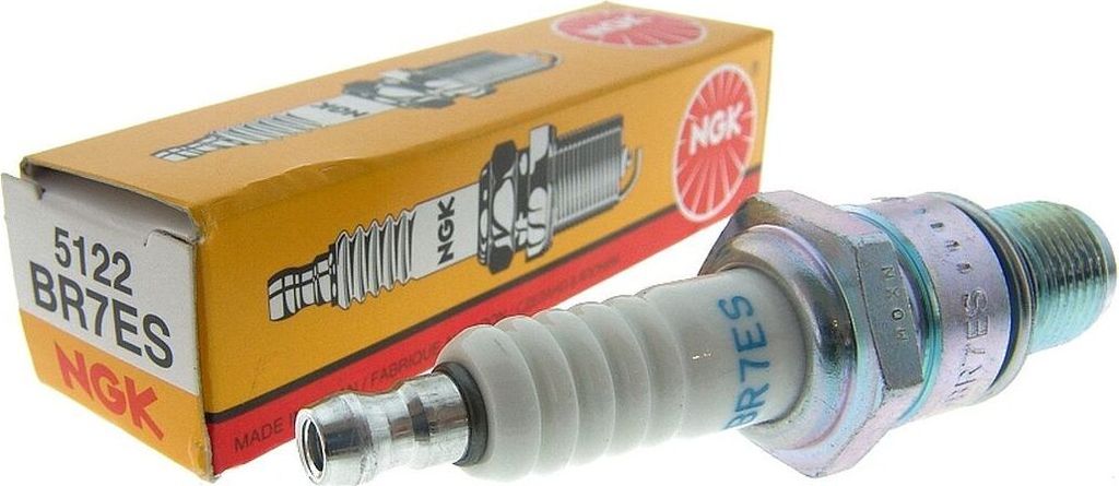 Zündkerze NGK BR7ES Langgewinde 2Takt Roller Scooter Mofa Moped Motorrad Quad