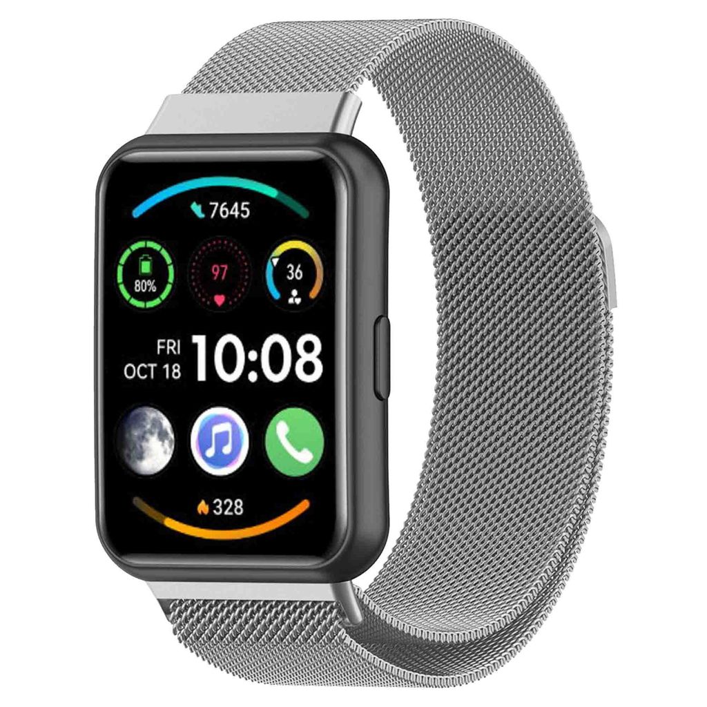 imoshion Magnetisches Milanaise Armband für das Huawei Watch Fit 2 - Silber