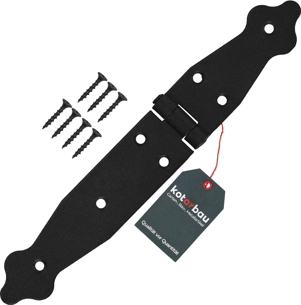 KOTARBAU Ladenband Türbänder 100 x 150 x 35 mm aus Pulverbeschichtetem Stahl Torscharnier Türband Schwarz Scharniere Klappbar Fensterscharnier...