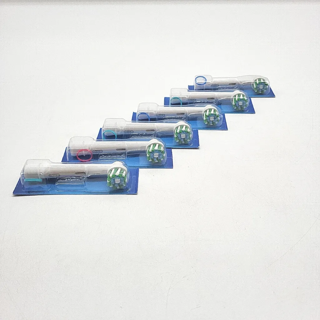 Pack de 6 brossettes Oral-B Pro CrossAction X Shape compatibles White - 14