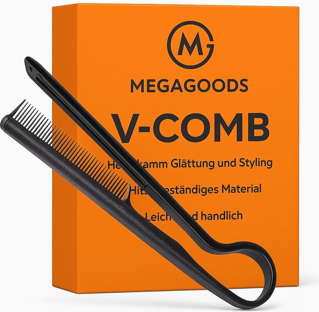 V-Comb Haarkamm Glättung und Styling für Perücken und Haare DE.