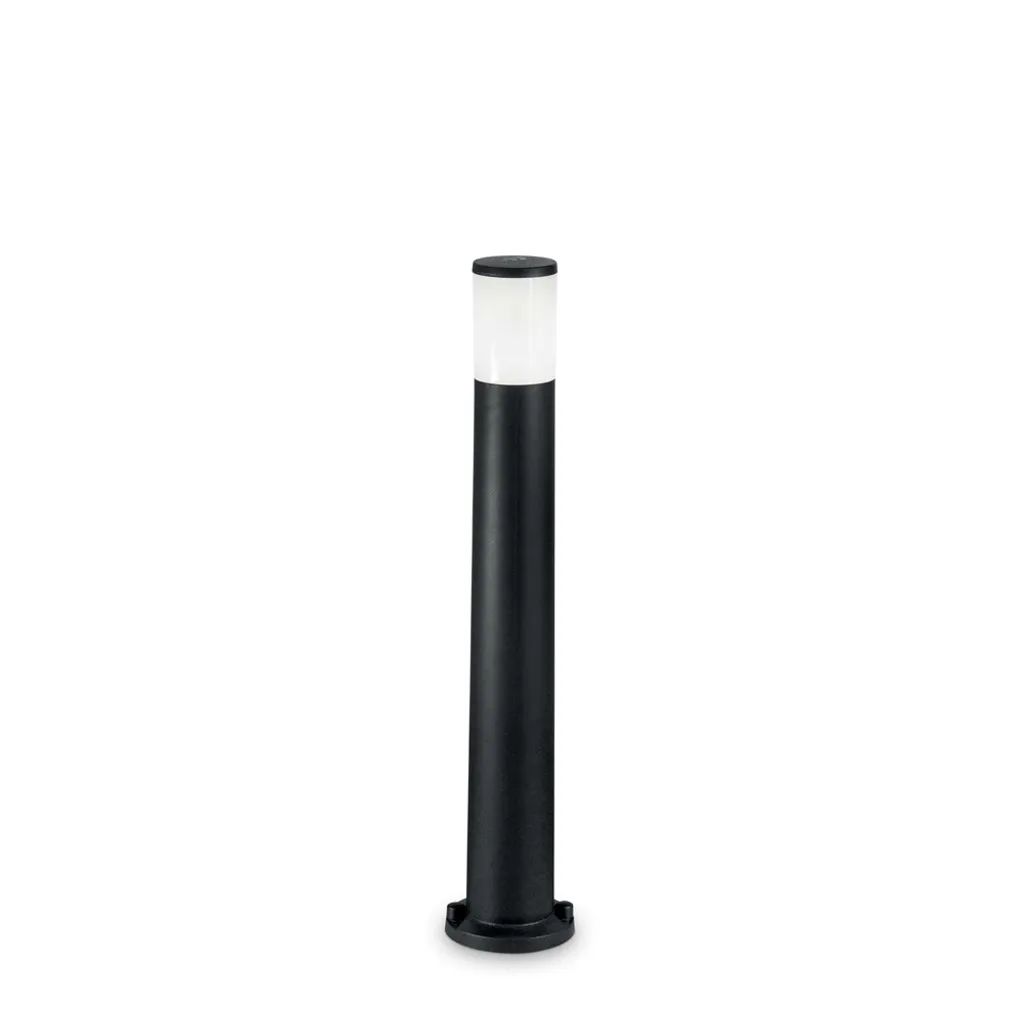 Borne lumineuse extérieure noire Amelia IP55 - Potelet de jardin 40cm