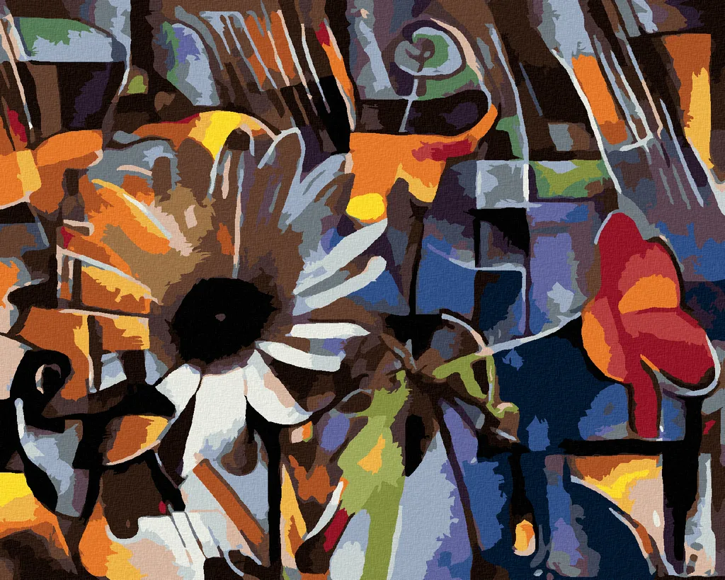 Kit di decorazione per tessuti, per pittura con numeri, 40,6 x 50
