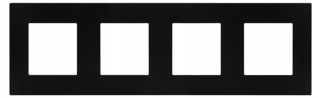 Schwarzer 4-Feld-PVC-Rahmen für das RTX SH-System Produktbild 