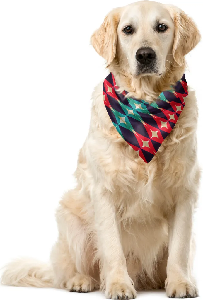 Bandana Cani ABAKUHAUS 40x40 cm - Diamanti Indaco Multicolore per Pet