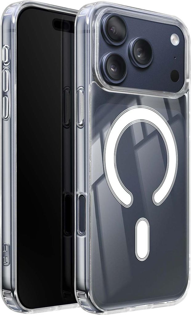 Swissten, MagStick Clear Jelly MagSafe-Hülle iPhone17 Pro Max verstärkt, Transparent