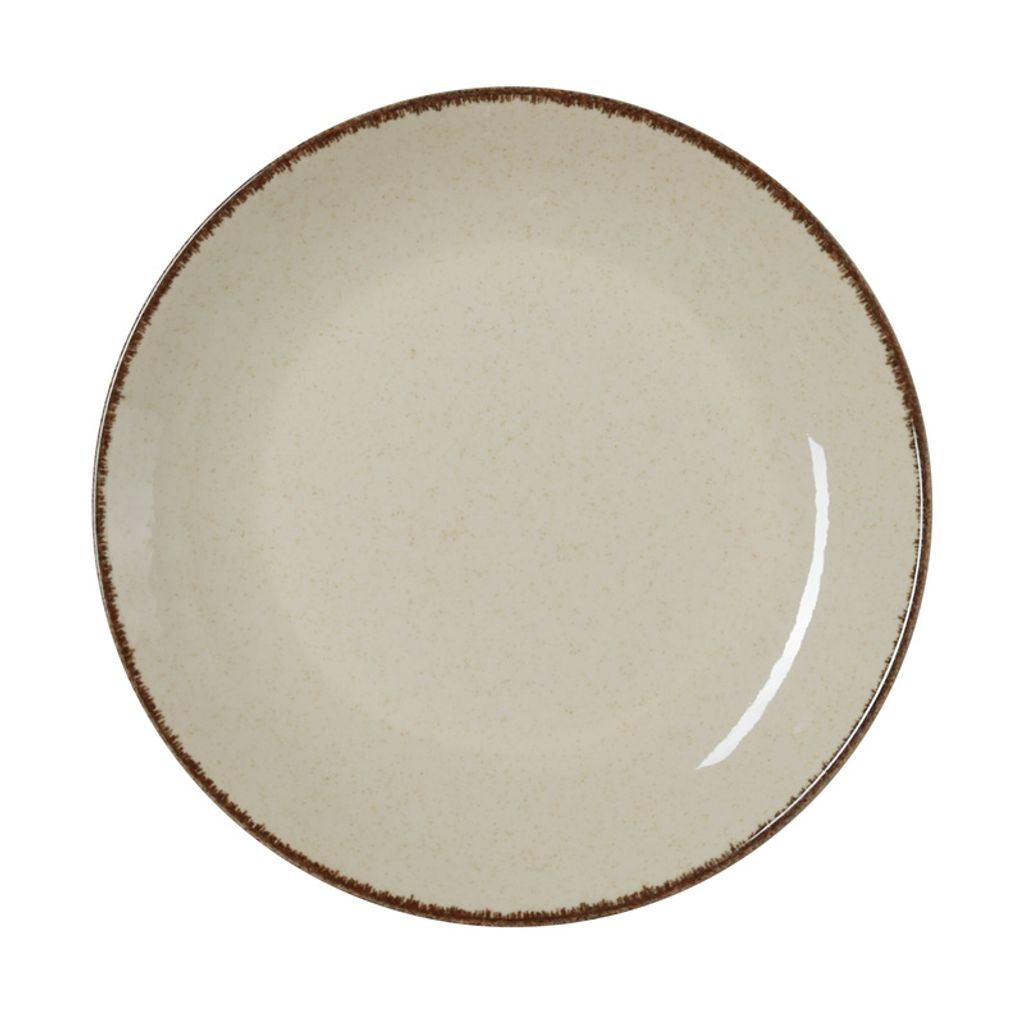 6x Flache Teller 27 cm SMILLA Sand / beige