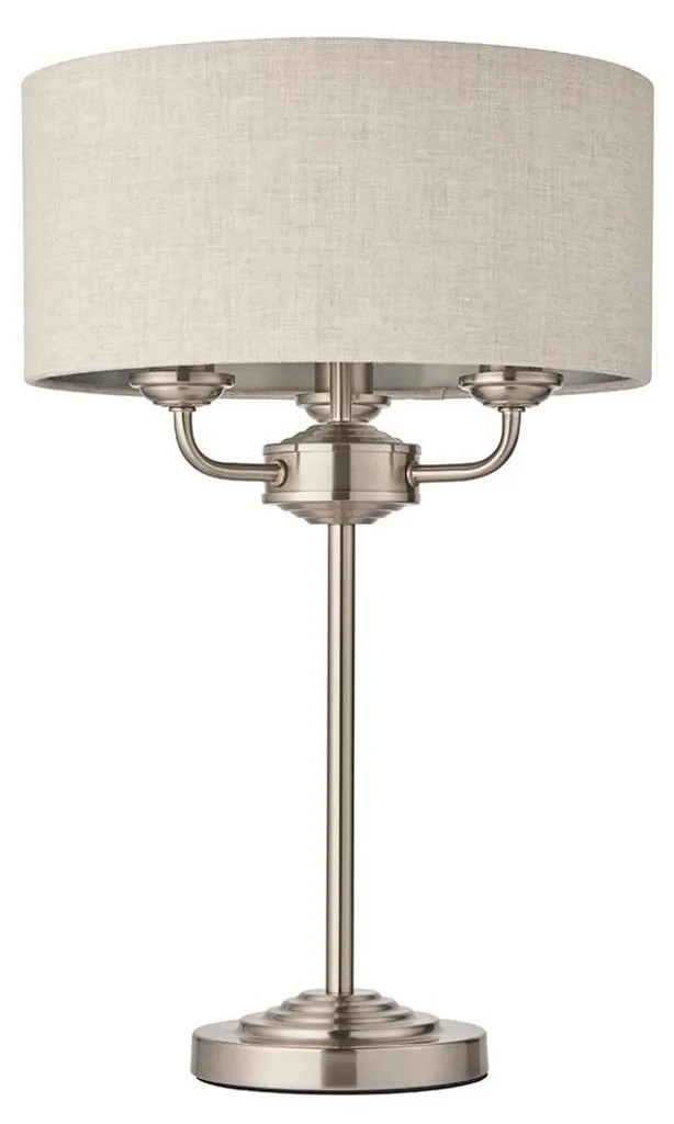 Lampe de table HIGHCLERE Endon en chrome poli et métal 50x32 cm IP20