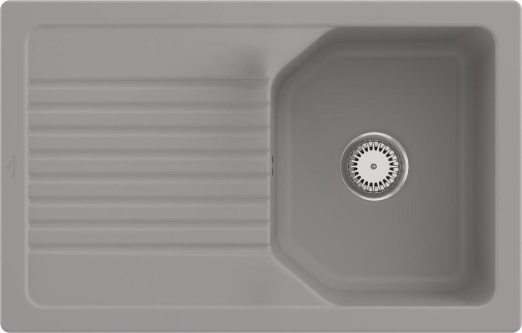 Villeroy & Boch 33841FKD Subway 60 Keramikspüle Einbauspüle Unterschrankbreite ab 60 cm Alpin Weiß Handbetätigung - inkl.