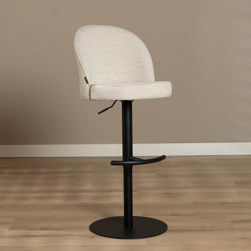 Bronx71 Barhocker Odin Stoff meliert beige 63-83 cm