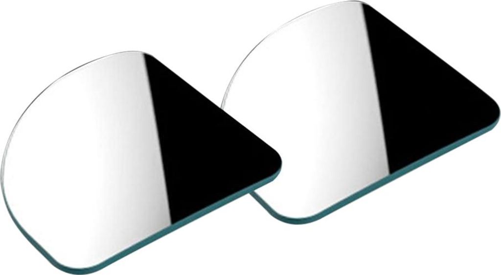 2pcs Blind Spiegel Spiegel Rückfahrview Konvex einstellbare Seitenspiegel Lüfterform Rahmenloser Sway Drehweitwinkel Rückansicht mit Stick am Kl...