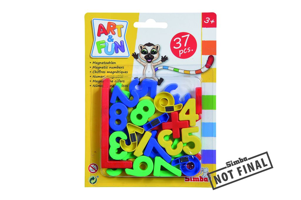 Art & Fun Magnet - 37 Zahlen/Zeichen- magnetische Zahlen Produktbild 7