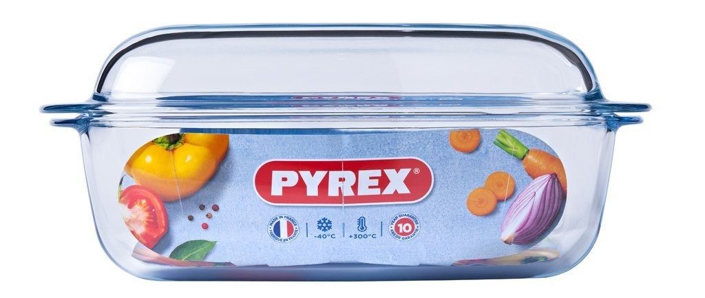 PYREX Kasserolle eckig, 4,4 l, mit 2,3 l Deckel, Höhe: 150 Produktbild 7