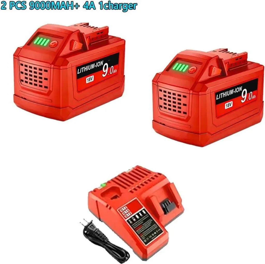 Risparmia con il Kit 2x Batterie M18 18V 9.0Ah Azzurro + Caricatore