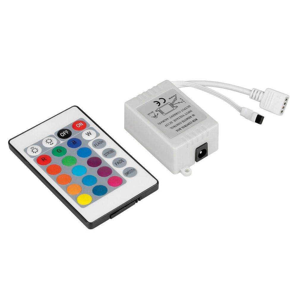Steuerungseinheit für RGB-LED-Streifen mit 16 Farben und 4 Lichteffekten