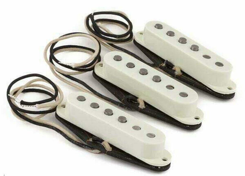 Fender Pure Vintage 59 Strat Pickup Set Vintage White Zdjęcie produktu 