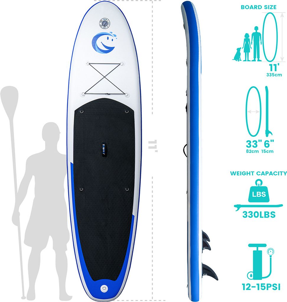FunWater SUP Paddle Adjustable Stand Up Paddle 3 Piece or